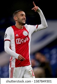 Hakim Ziyech Of Ajax - Chelsea V Ajax, UEFA Champions League - Group H, Stamford Bridge, London, UK - 5th November 2019

