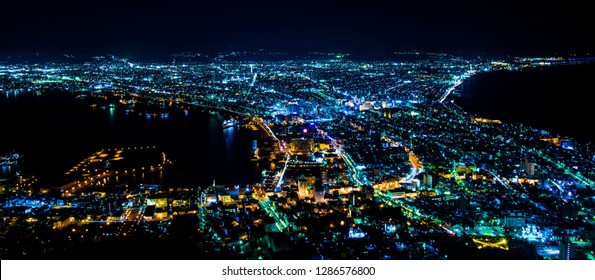 函館 冬 夜景 の写真素材 画像 写真 Shutterstock