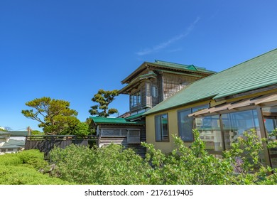 HAKODATE, JAPAN - MAY 29, 2022: View Of The Former Soma Residence, A Important Cultural Properties Of Japan, In Hakodate City, Hokkaido, Japan.