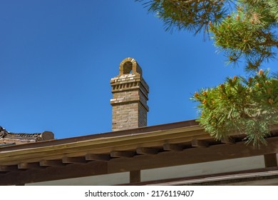 HAKODATE, JAPAN - MAY 29, 2022: View Of The Former Soma Residence, A Important Cultural Properties Of Japan, In Hakodate City, Hokkaido, Japan.