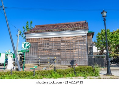 HAKODATE, JAPAN - MAY 29, 2022: View Of The Former Soma Residence, A Important Cultural Properties Of Japan, In Hakodate City, Hokkaido, Japan.