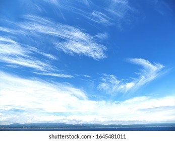 Hakodate sky seen from Tsugaru Strait Ferry.