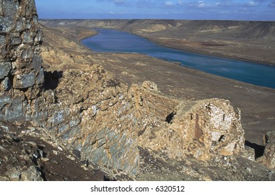 Halabiye Ruins On Euphrates River In North Eastern Syria