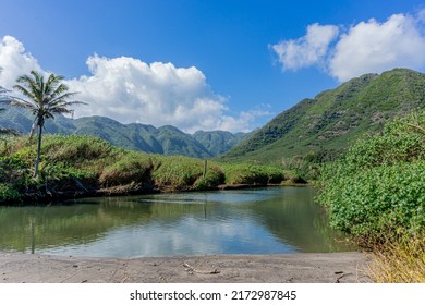 Halawa Valley In Molokai, Hawaii, USA