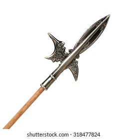 Halberd On A White Background