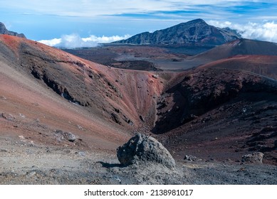 Haleakala Crater On Maui Island