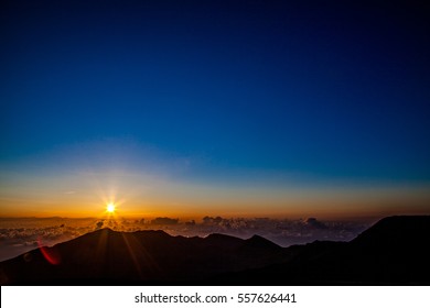 Haleakala National Park In Maui At Sunrise