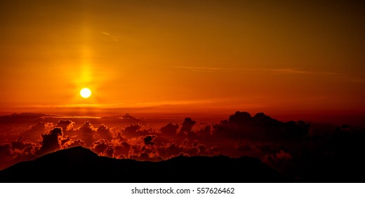 Haleakala National Park In Maui At Sunrise