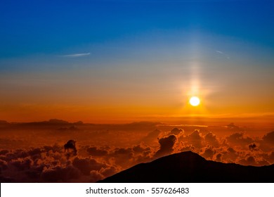 Haleakala National Park In Maui At Sunrise