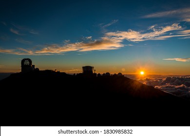 The Haleakala Observatory At Sunset