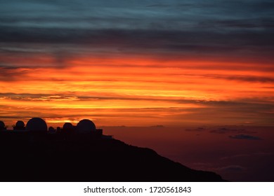 Haleakala Sunset On Top Of Volcano.