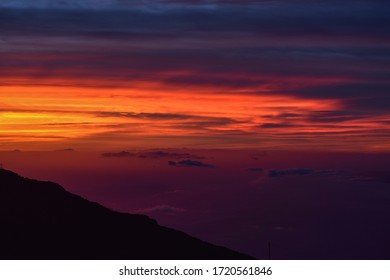 Haleakala Sunset On Top Of Volcano.