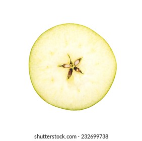 Half Apple Cut Horizontally Isolated On Stock Photo Edit Now