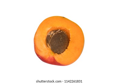 half apricot without background