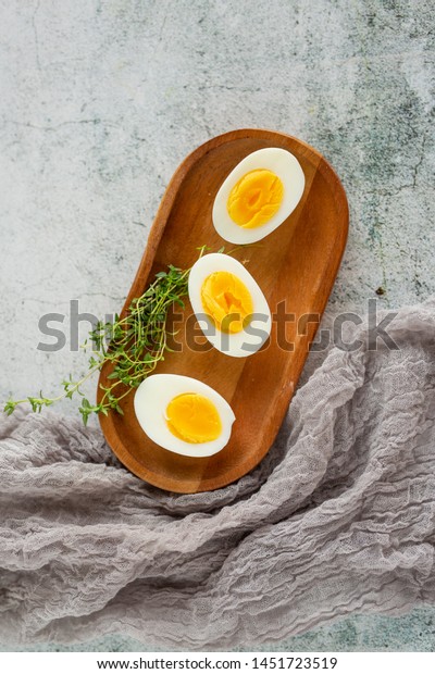 Half Cut Hard Boiled\
Eggs