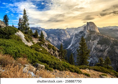 Half Dome Mountain In Yosemite National Park In California