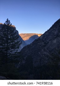 Half Dome Shadow, John Muir Trail Yosemite National Park, California