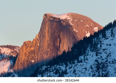Half Dome at Sunset