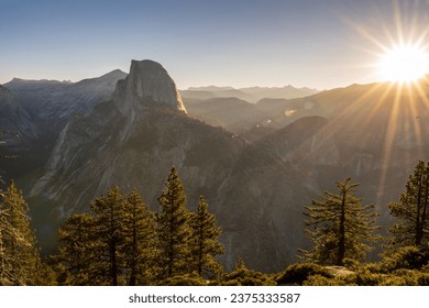 Half Dome in Yosemite National Park at sunrise - Powered by Shutterstock