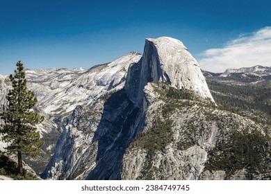 Half Dome in the Yosemite National Park landscape. - Powered by Shutterstock