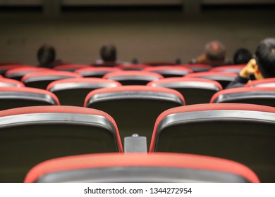 Half Empty Lecture Theatre With A Boring Speaker