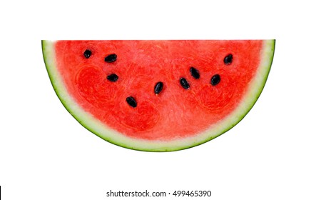 A half of fresh watermelon isolated on white background. - Powered by Shutterstock