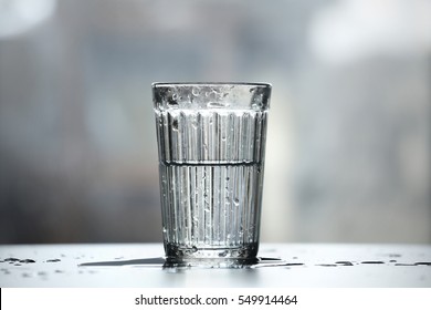 Half Full Half Empty Glass Of Water