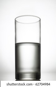 Half Full, Half Empty Glass Of Water