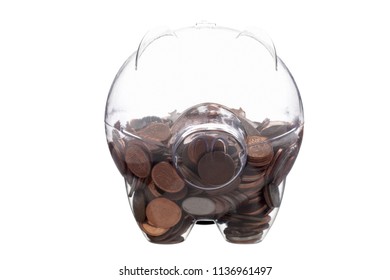 Half Full Glass Piggy Bank