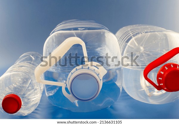 Half Full Plastic Bottles Water On Stock Photo 2136631105 | Shutterstock