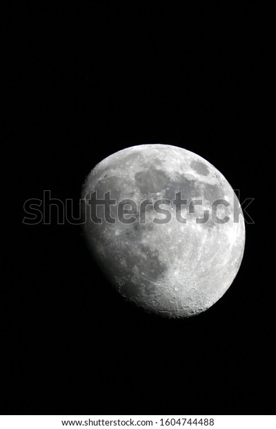Half Moon Background / Half Moon isolated over\
black background