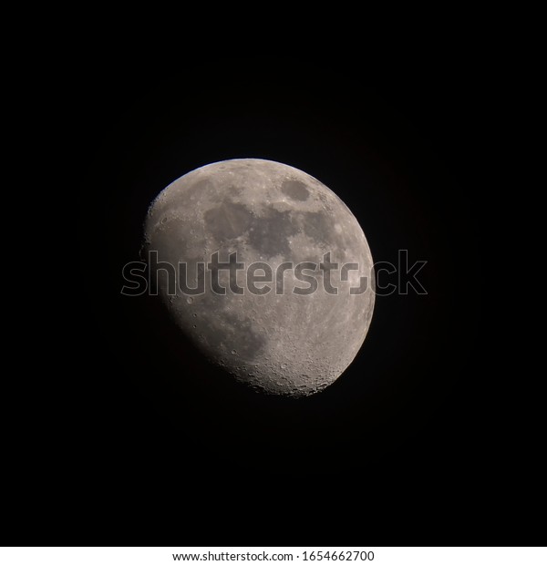 Half Moon
Background on the clear night
sky