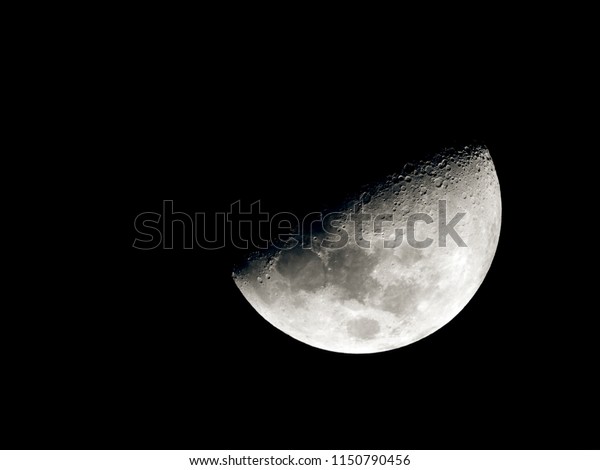 Half moon\
background / Half Moon refers to the two lunar phases commonly\
known as first quarter and last\
quarter