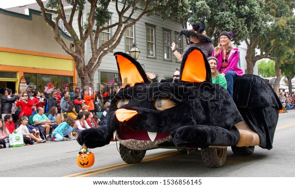 Half Moon Bay, CA\
- Oct 19, 2019: Unidentified participants in the 49th annual Art\
and Pumpkin Festival Parade down Main Street in the World Pumpkin\
Capitol of Half Moon Bay.