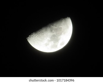 Half moon with black background .50th anniversary - Powered by Shutterstock