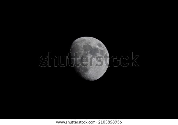 half\
moon. The Moon is Earth\'s only natural\
satellite.