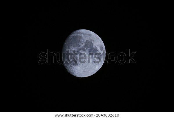 Half moon, the
month before the full moon     
