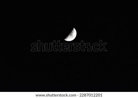 Half Moon at the night time