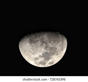 Half Moon On Black Background Stock Photo 728765398 Shutterstock