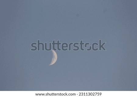 Half Moon in the sky