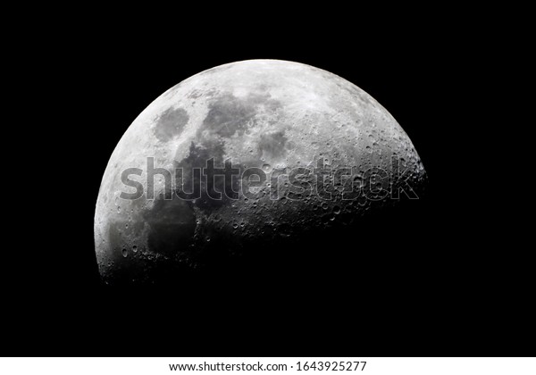 Half moon texture/ The Moon\
is an astronomical body that orbits Earth as its only natural\
satellite.