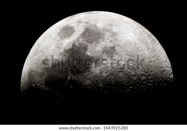Half moon texture/ The Moon\
is an astronomical body that orbits Earth as its only natural\
satellite.