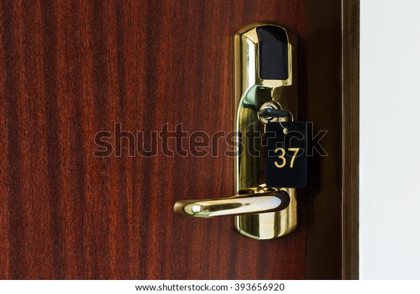 Half Opened Door Room Number 37 Stock Photo Edit Now 393656920