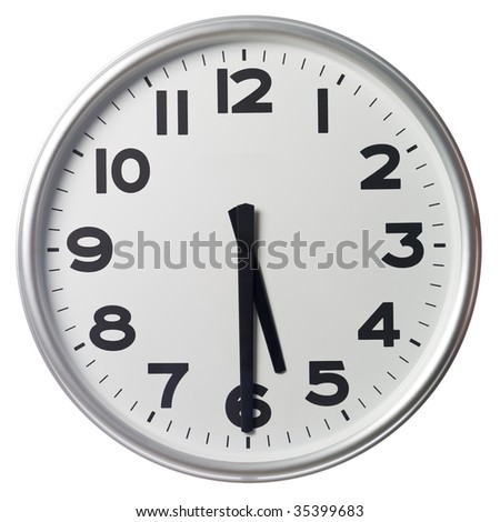 Half past five