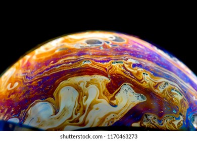 Soap Bubble Planets Images, Stock 