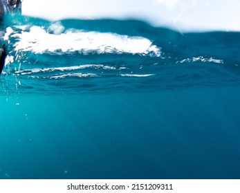 Half Underwater Halh Water Blue Ray Stock Photo 2151209311 | Shutterstock