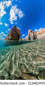 Half Underwater Shot In Carloforte