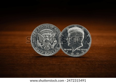 Half US Dollar, 50 Cent Coin, John F. Kennedy, 1973