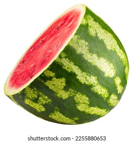 half of watermelon isolated on a white background - Shutterstock ID 2255880653
