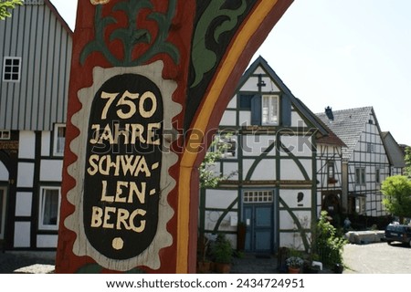 Half-timbered and artists' town Schieder - Schwalenberg Lippe Germany
750 years Schwalenberg
